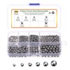 sourcing map 600pcs G16 Precision Balls Assortment Kit 1/4" 3/16"