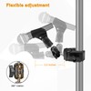 Mic Crab Clamp Microphone Mount, Desk Pipe Pole Clamp Mic