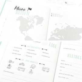 My Travel Journal, Holiday Diary to Fill in and Design Yourself, Hardcover with 104 Pages to Capture All Memories