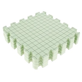 Ieron 9 Pack of Blocking Mats for Knitting Knitting Mats with 50 T-pins for Crochet Projects or Needlepoint (Green)