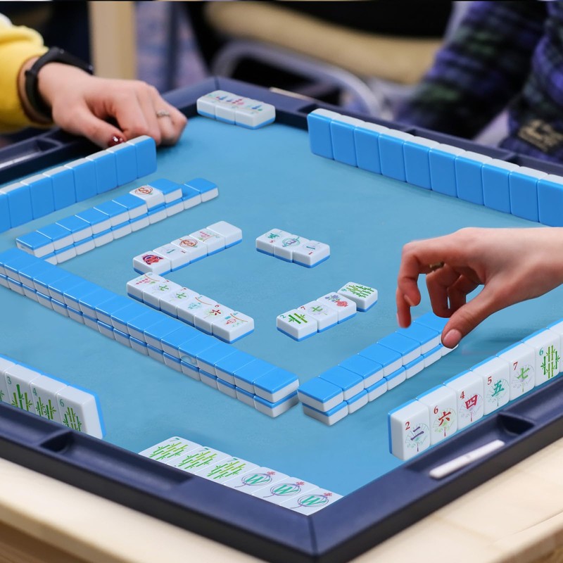Simgoing American Mahjong Sets 160 Mahjong Tiles Melamine Engraved Mah
