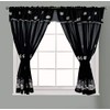 Householdfurnishing Embroidered Kitchen Window Pair Curtains Set Rod Pocket with