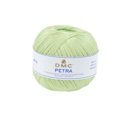 DMC Petra Garn, 100% Baumwolle, hellgrün, Größe 3