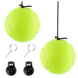 Figpade 2PCS Tennis Ball Garage Parking Aid,Garage Tennis Ball Parking Aid with Adjustable Height Lanyard for Guided Parking,Kit with 2 Tennis Garage Car Stopper,2 Screw Hooks,2 Spring Clips