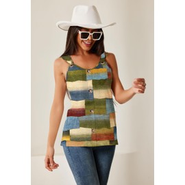 Womens Scoop Neck Casual Tank Tops Summer Sleeveless Lightweight Yoga Workout Cami Tee Tops