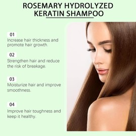Champú para el crecimiento del cabello de romero,engrosamiento (5pcs)