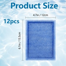 BTCVKJLM 12 Pcs Aquarium Filter Cartridge Compatiable with Aqua-Tech Filters (EZ-Change #2) Fish Tank Filter Cartridge Compatiable with Aqua-Tech 10-20 Gallon Power Filters
