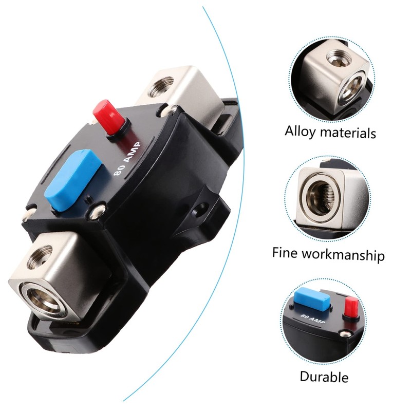 ABOOFAN 80A Circuit Breaker Fuse for Car Audio Systems Manual