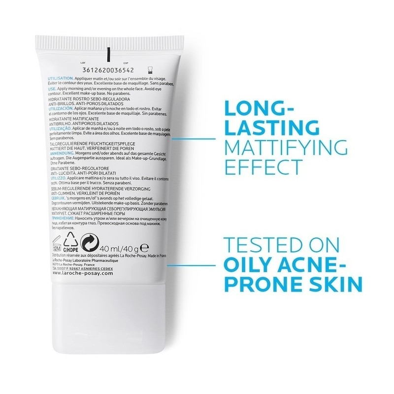 La Roche Posay Effaclar Mat Mattifying Moisturizer - Anti-acne/jerawat (40ml)