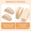 Kasoud Photo Holders for Tables, 10PCS Semicircular Wooden Place Card