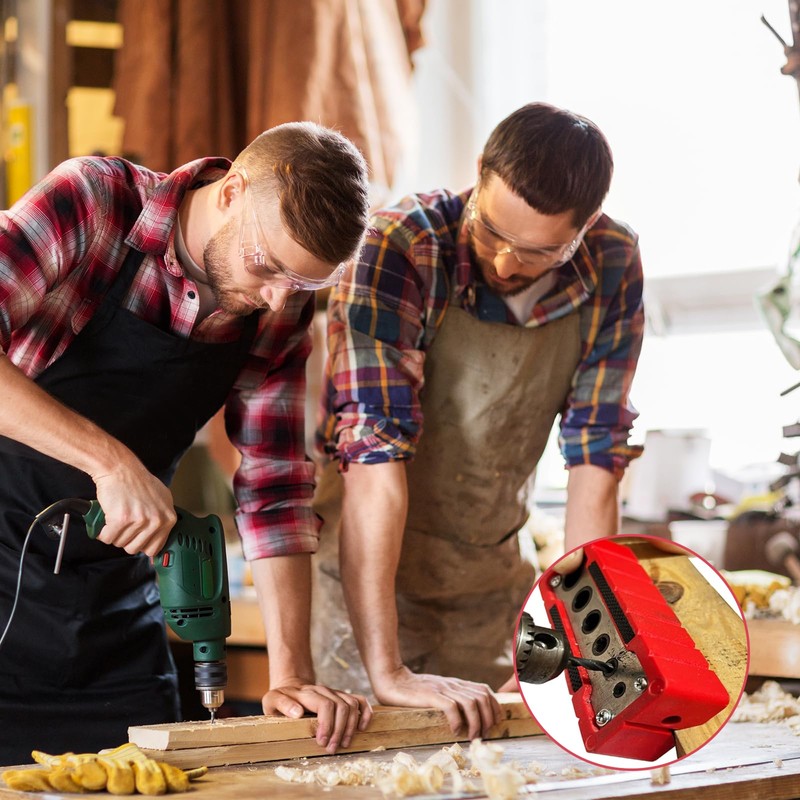 Wekuw Drilling Aid, Drilling Guide Drilling Aid with 6 Socket