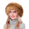 Faux Fur Headband with Elastic for Women's Winter Earwarmer Earmuff(One