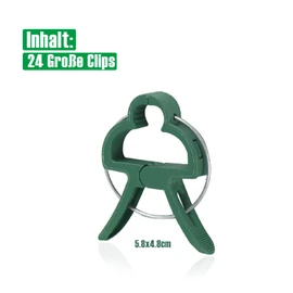 Miuezuth Pack of 24 Plant Clips for Tomatoes, Cucumbers, Climbing Roses and Other Climbing Plants, Sturdy High-Quality Plant Clips, Trellis for Plants (Large, Pack of 24)