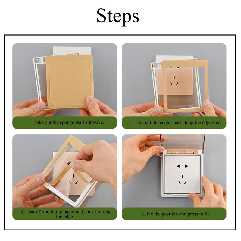 Waterproof Switch Cover, 7.5 Height, Bathroom Socket Protector, Safety Socket