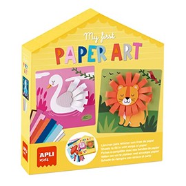 APLI 19362 My First Paper Art Craft Set Animals to Complete with Paper Strips