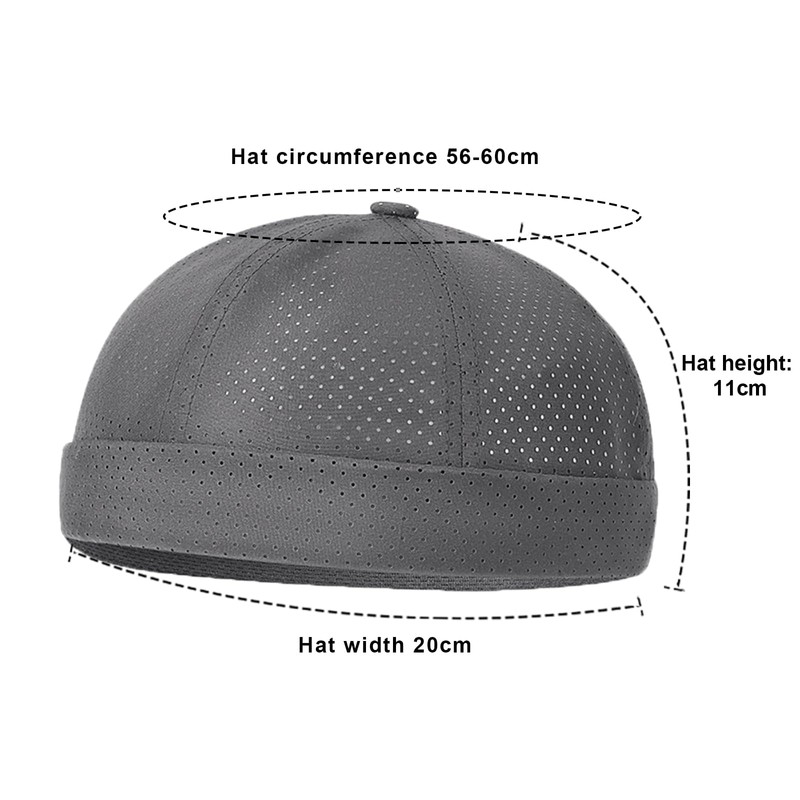 YAMEE Docker Cap Men's Summer Mesh Lightweight Breathable Sailor Hat