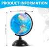 KISEER 8 Inch World Globe with Stand Rotating Earth Spinning