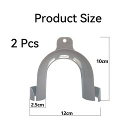 Pack of 2 Universal Mounting Elbow Hose Holder U-Shaped Holding Arc Drain Hose Holder Plastic Drain Hose Bracket for Drain Hose Washing Machine Dishwasher