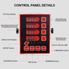 HUOYANSHE Commercial Kitchen Timer, 4-Channel Rechargeable Digital LED Stainless Steel