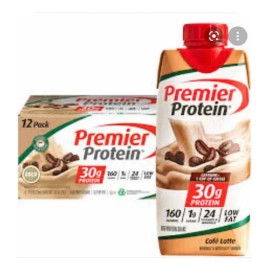 Premier Protein Malteada Café Latte 12 Pack                                                                                                           