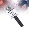 Q88 Microphone Wireless Bluetooth Karaoke LED Portable Handheld Black for
