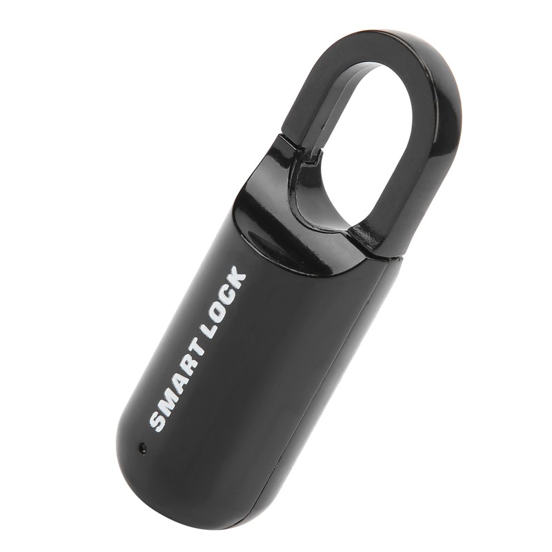Fingerprint Lock AntiTheft Security USB Rechargeable Thumbprint Padlock for Luggage