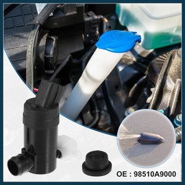 TUCKBOLD Windshield Washer Motor Pump Fit for Kia Sedona Sorento No.98510-A9000/98510A9000 - Pack of 1 Black Automotive Parts