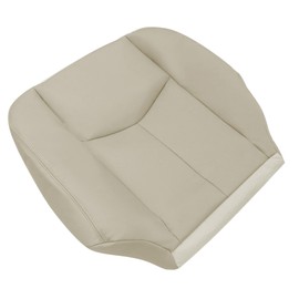 AOUTTUOA Driver Side Bottom Leather Seat Cover Light Neutral Tan #522 or 52i Compatible with Chevy Avalanche Tahoe Suburban GMC Yukon XL 2003 2004 2005 2006