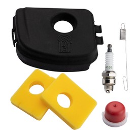 FanPaYY Air Filter Cover with Air Filter for Briggs and Stratton 300e 500e 550e with Foam Air Filter Spark Plug Primer Bulb 595660 590581 799579 799579 5434 4248