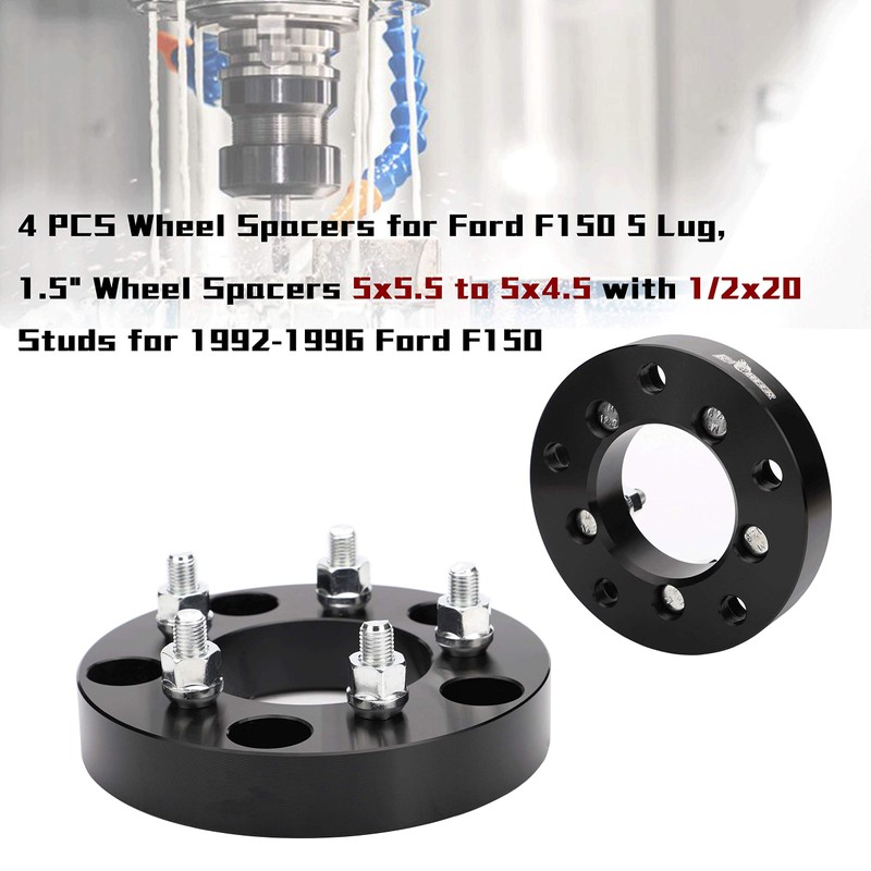 4 Pcs 5x5.5 to 5x4.5 Wheel Adapters Changes Bolt Pattern,