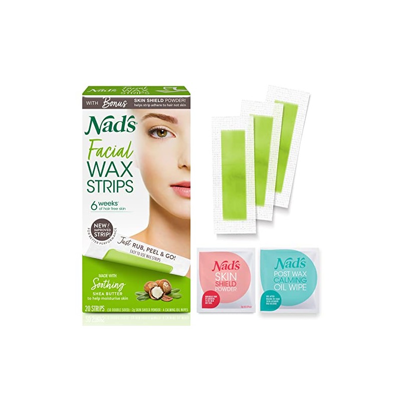 NAD's 20 Piece Facial Wax Strips