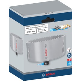 Bosch 1x PRO Multi Material Power Change Plus Hole Saw (for Softwood, Drywall, Ø 105 mm, Professional Accessory Rotary Drill/Drivers)