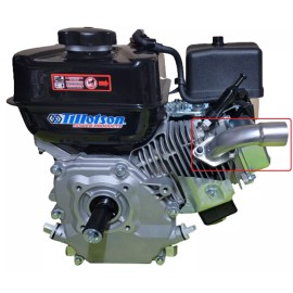 andrei-x Short low profile Exhaust for tillotson 212, Predator 212cc, Honda GX160 GX200