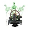 Delight eShop Action-Aquarium Skeleton Pirate Captain Ornament Fish Tank Landscape