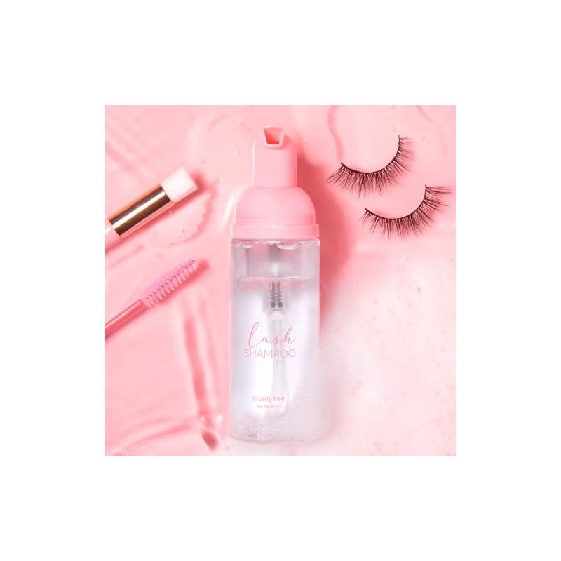 Beauty Creations shampoo para pestañas con brocha y cepillo