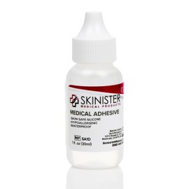 Skinister Medical Adhesive Dropper | Silicone Skin Glue for Ostomy Bags, Breast Forms, Condom Catheters, Prosthetics, SFX | 1oz