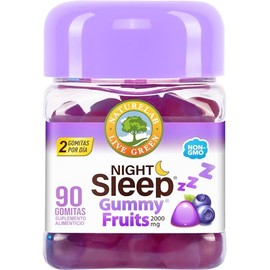 NATURELAB Night Sleep Gummy Fruits, Naturelab 90 Gomitas, 1.0 unidad