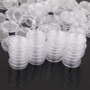 zalati Coin Holder Capsules 100pcs Round Plastic Coin Container Storage