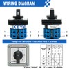 20A Rotary Changeover Switch with Box, 660V 4 Position 2