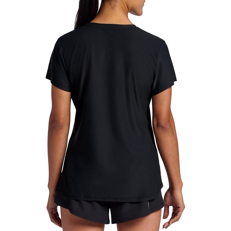 Head - Playera de Cuello Redondo para Mujer, Ajuste Entallado,