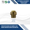 2 Pcs XFITTING Push Fit 1/2 Inch End Cap Plug,