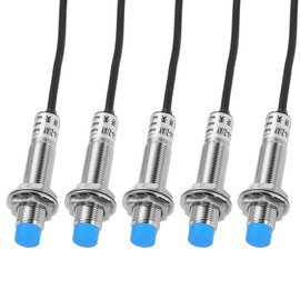 MECCANIXITY M12 Approach Sensor Inductive Proximity Sensor Switch NC Normally Close PNP 4mm Detection Distance, DC 6-36V LJ12A3-4-Z/AY, 3.9ft, 5Pcs