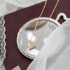 V letter necklace female summer collarbone chain does not fade