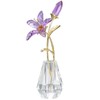 RONG KRISTO Crystal Calla Lily Flower Vase for Bouquets,Elegant Figurine