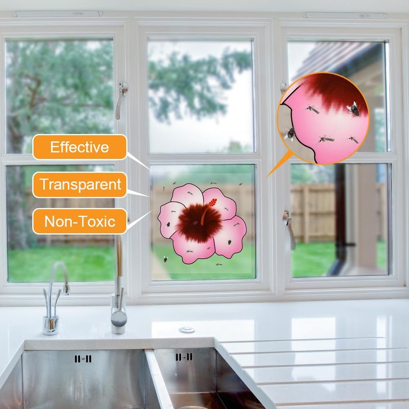 Flintronic Pack of 30 Window Fly Trap, Fly Bait for