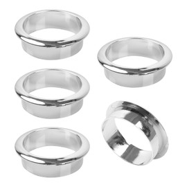 5Pcs 50mm (2 Inch) Cable Hole Cover, ABS Desk Grommet, Office Desktop Wire Cord Organizer, Silver
