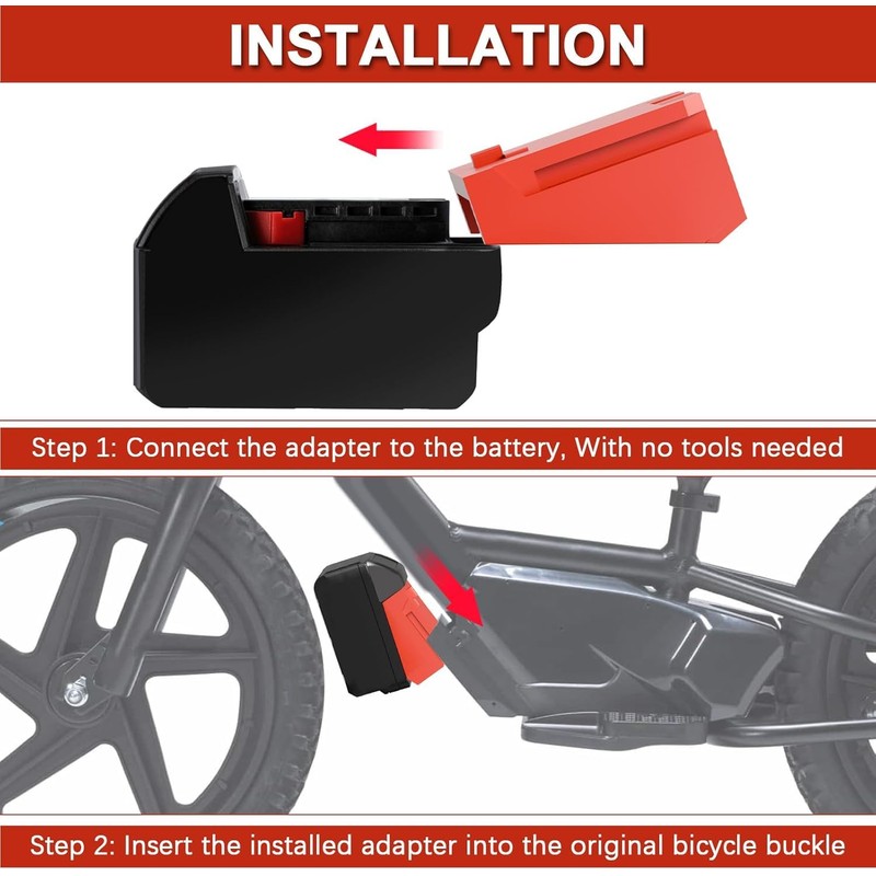 Zelvoro Battery Adapter for Stacyc 12" and 16" Fit for