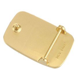 FALETO Solid Brass Rectangle Heavy Duty Belt Buckle Replacement for Pin Buckle-1.53" Width (Rectangle)