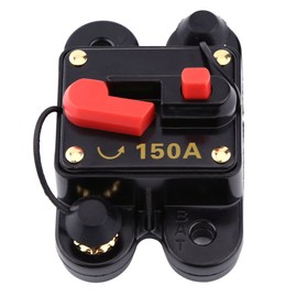 12V-24V 80-300A DC Auto Car Marine Boat Bike Stereo Audio Circuit Breaker Reset Fuse (150A)