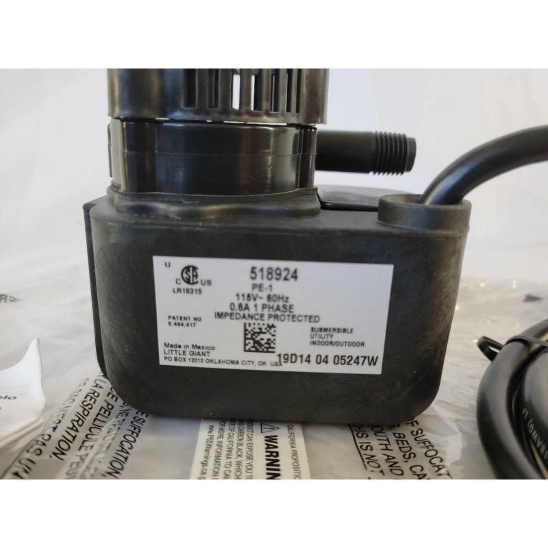 Little Giant PE-1 115V 1/4" MNPT 1/125 HP 170 GPH